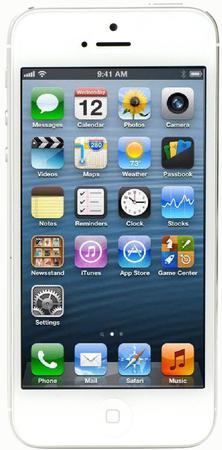 Смартфон Apple iPhone 5 32Gb White & Silver - Новокуйбышевск