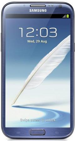 Смартфон Samsung Galaxy Note 2 GT-N7100 Blue - Новокуйбышевск