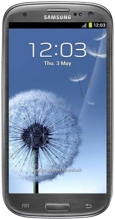 Смартфон Samsung Galaxy S3 GT-I9300 16Gb Titanium grey - Новокуйбышевск